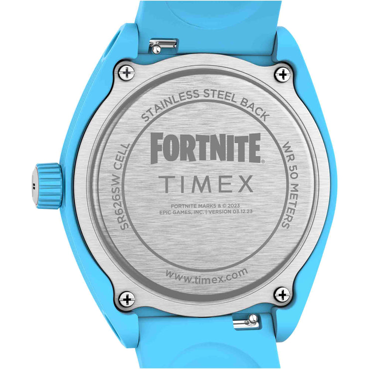 Timex Urban Pop x Fortnite 40mm Bio - TPU Cyan - Watches.com - TW2W96900JR