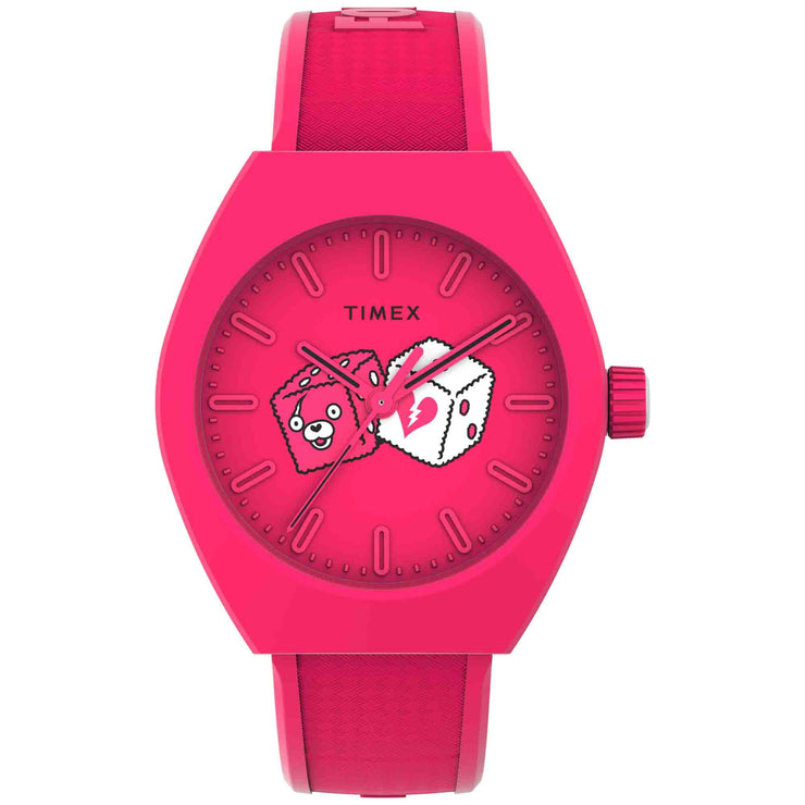 Timex Urban Pop x Fortnite 40mm Bio - TPU Magenta - Watches.com - TW2W96800JR