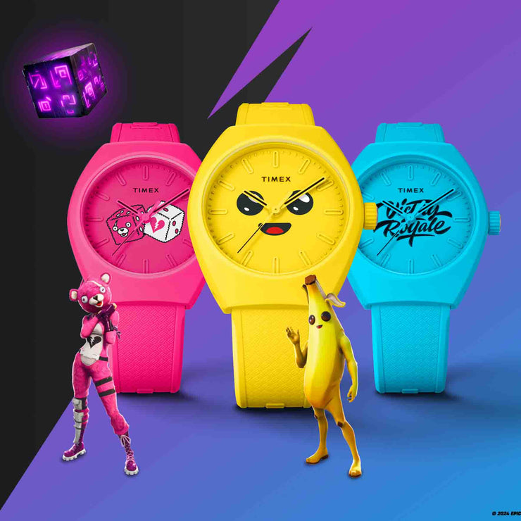 Timex Urban Pop x Fortnite 40mm Bio - TPU Magenta - Watches.com - TW2W96800JR