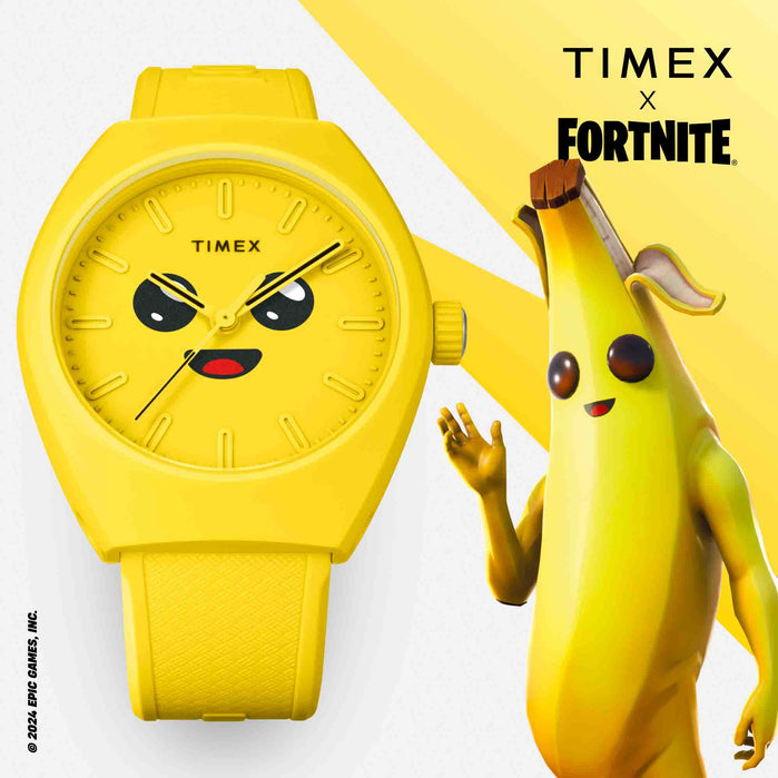 Timex Urban Pop x Fortnite 40mm Bio-TPU Yellow angled shot picture