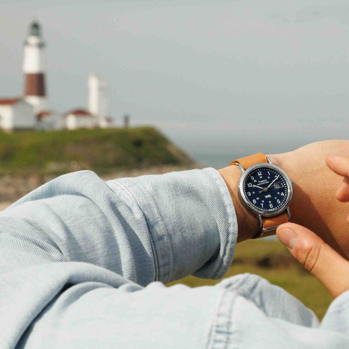 Timex Weekender 40mm Blue angled shot picture