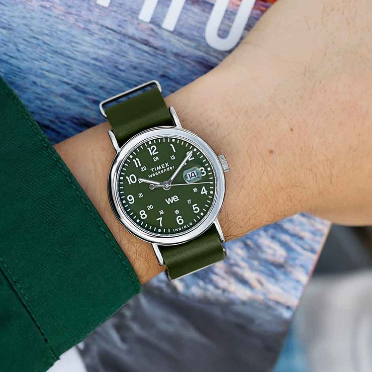 Timex Weekender 40mm Green - Watches.com - TW2W87000VQ