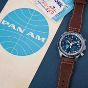 Timex x Pan Am Fly Back Chronograph 43mm Blue - Watches.com - TW2W97200JR