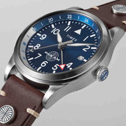 Timex x Pan Am Waterbury GMT 39mm Blue - Watches.com - TW2W97300JR