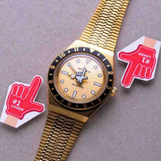 Timex x seconde/seconde/ Q 38mm Loser Gold SS - Watches.com - TW2W70700JR