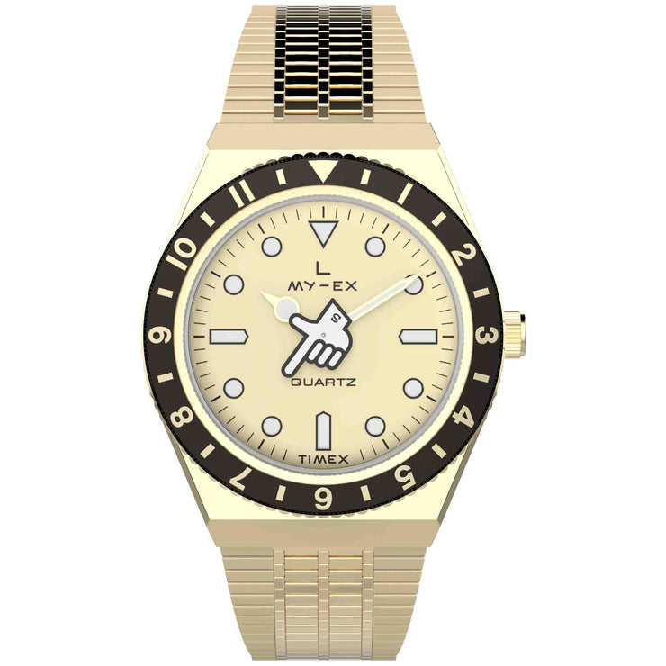 Timex x seconde/seconde/ Q 38mm Loser Gold SS - Watches.com - TW2W70700JR