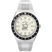 Timex x seconde/seconde/ Q 38mm Loser Silver SS - Watches.com - TW2W70600JR