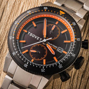 Tsovet SLR FW42 Solar Power Chronograph Orange - Watches.com - TS - 4005 - 55