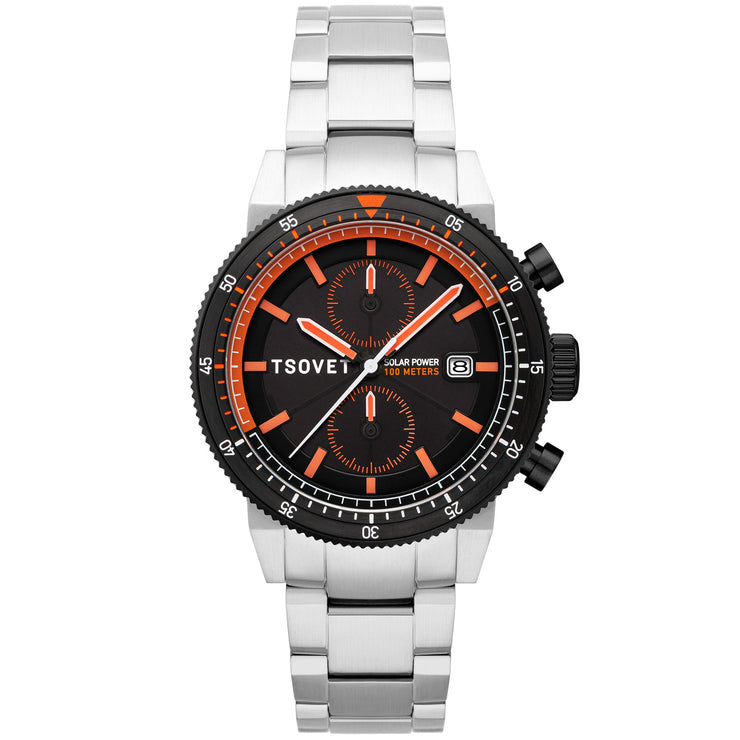 Tsovet SLR FW42 Solar Power Chronograph Orange - Watches.com - TS - 4005 - 55