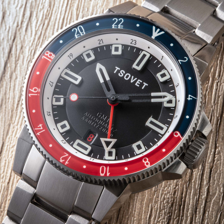 Tsovet SMT - DW42 GMT Hybrid Kinematic Automatic Blue Red - Watches.com - TS - 4004 - 22