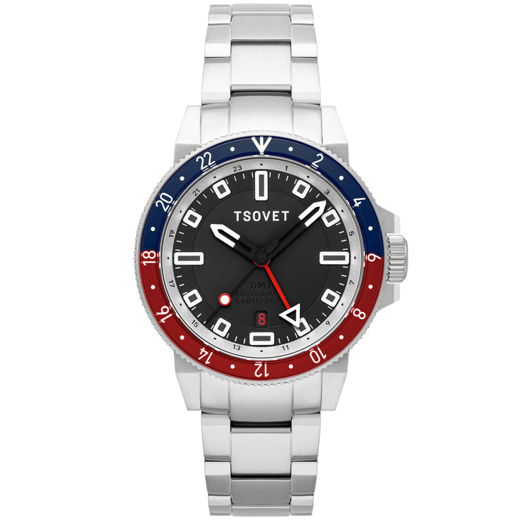 Tsovet SMT - DW42 GMT Hybrid Kinematic Automatic Blue Red - Watches.com - TS - 4004 - 22