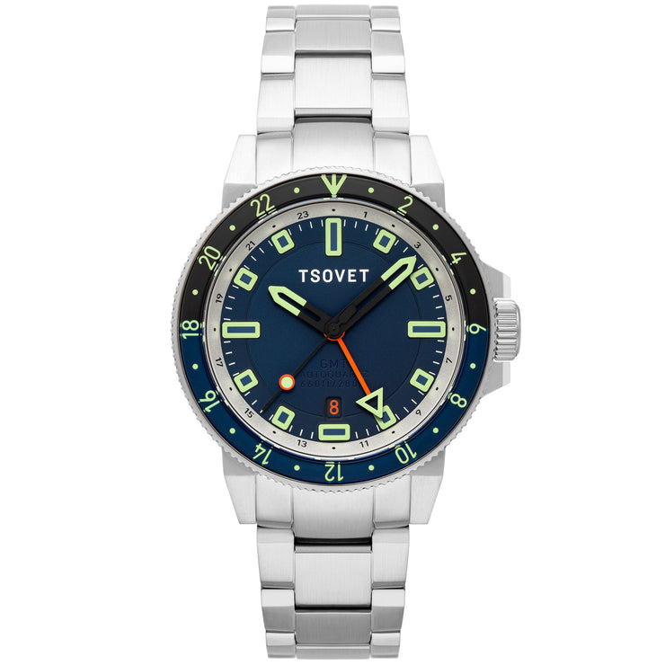 Tsovet SMT - DW42 GMT Hybrid Kinematic Automatic Blue - Watches.com - TS - 4004 - 33