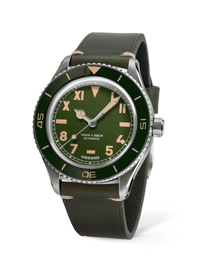 Undone Basecamp Cali Green Automatic - Watches.com - BCP - CAL - GRN