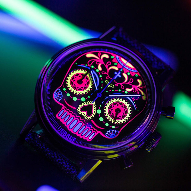 UNDONE Calavera Neon Chrono - Watches.com - COL - CLN - SGS