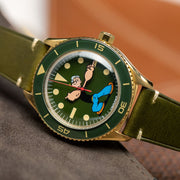 UNDONE Popeye The Sailorman Automatic Seaweed Green - Watches.com - COL - POP - SLM - GRN