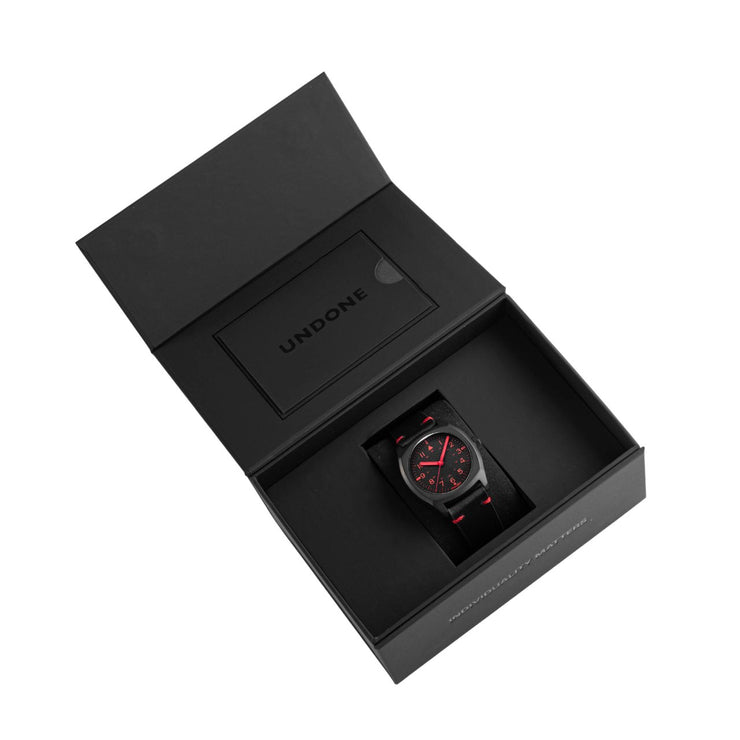 Undone Terra RED EDITION - Watches.com - TRA - RED - BLK