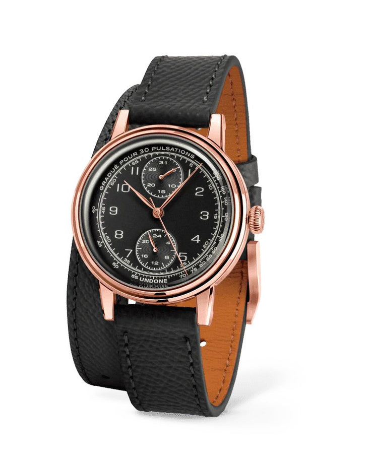 Undone Urban 34 Navi Black Rose Gold - Watches.com - URB - N34 - RBK