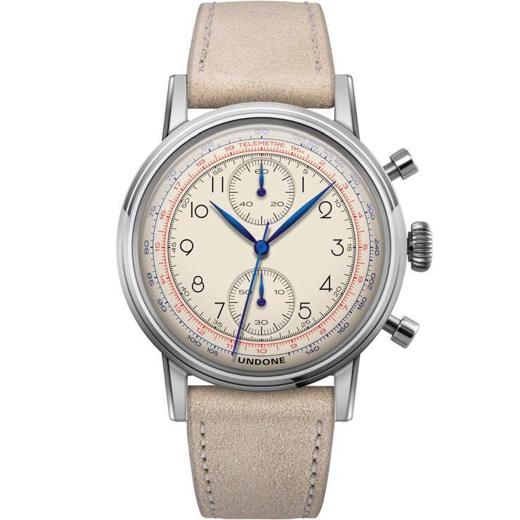 Undone Urban Vintage Killy Chronograph Silver - Watches.com - URB - VNT - KIL