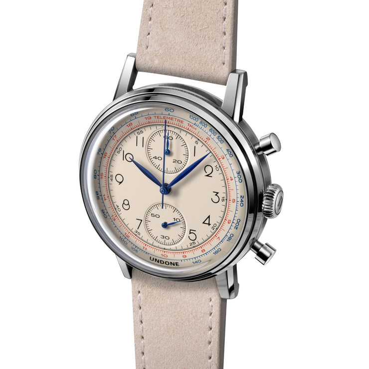 Undone Urban Vintage Killy Chronograph Silver - Watches.com - URB - VNT - KIL