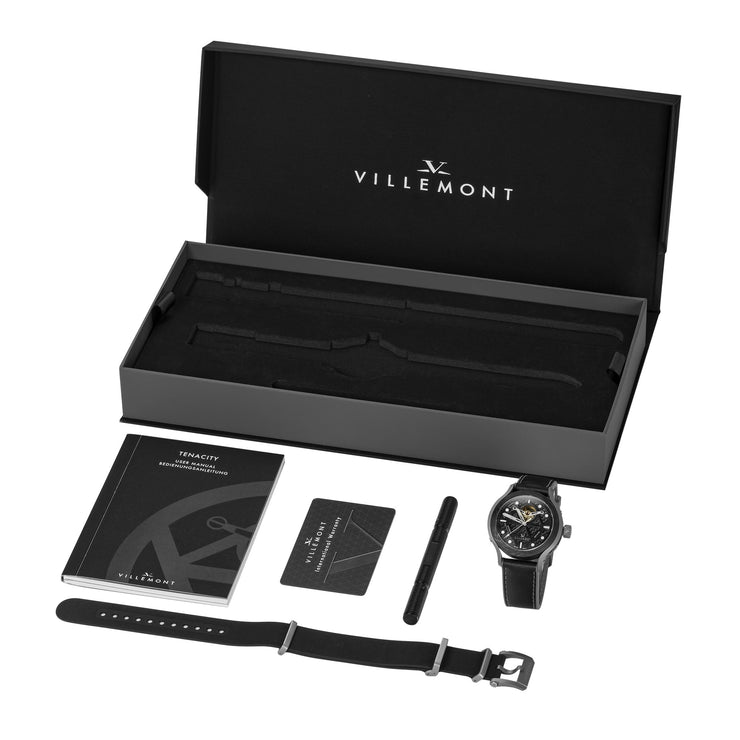 Villemont Tenacity Swiss Automatic Black Limited Edition - Watches.com - VM - 2001 - 01