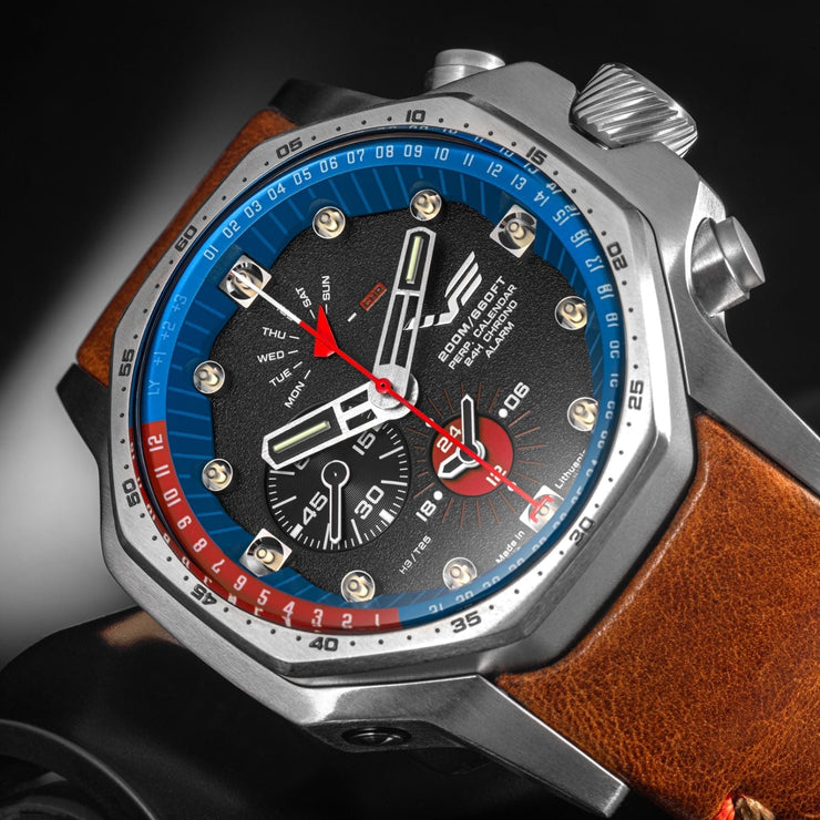 Vostok Europe Atomic Age Oppenheimer Chrono Black - Watches.com - YM86/640A696