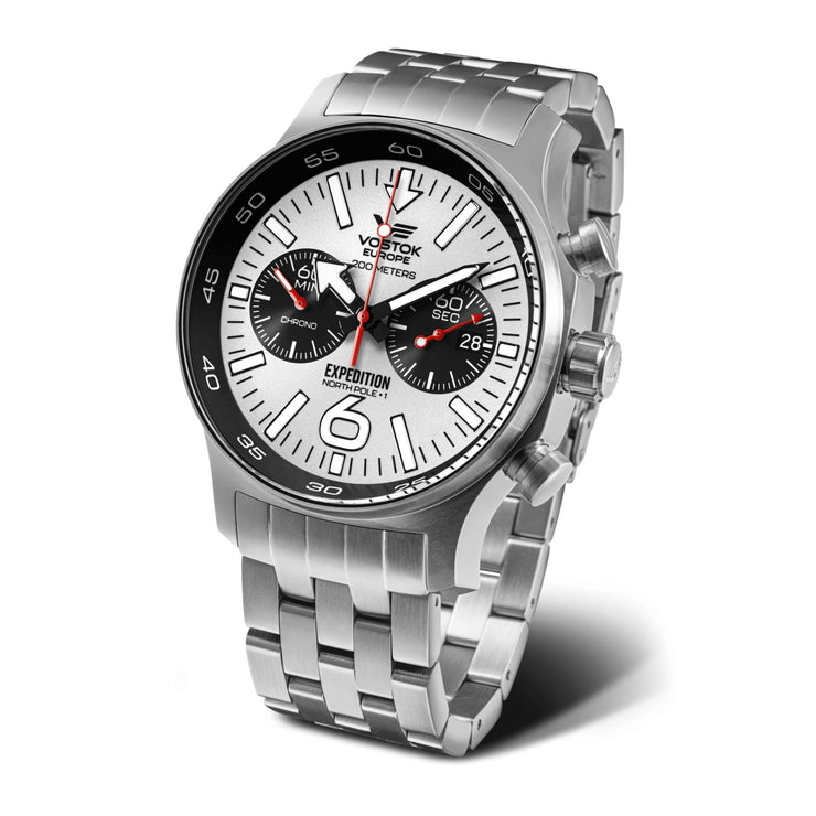 Vostok Europe Expedition SS Chronograph 6S21/595A642B - Watches.com - 6S21/595A642B