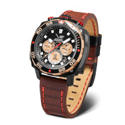 Vostok Europe Systema Periodicum Chronograph Black Brown - Watches.com - VK67/650E721