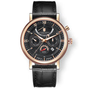 Waldhoff Multimatic Automatic Rose Gold Obsidian Black - Watches.com - MW - 03D