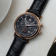 Waldhoff Multimatic Automatic Rose Gold Obsidian Black - Watches.com - MW - 03D