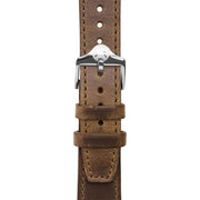 Xeric 20mm Horween Full Stitched Brown Leather Strap - Watches.com - XRC - EGA - 20 - BRSV