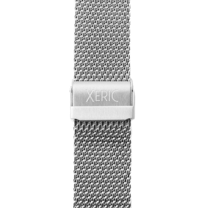 Xeric 20mm Silver Mesh Strap angled shot picture