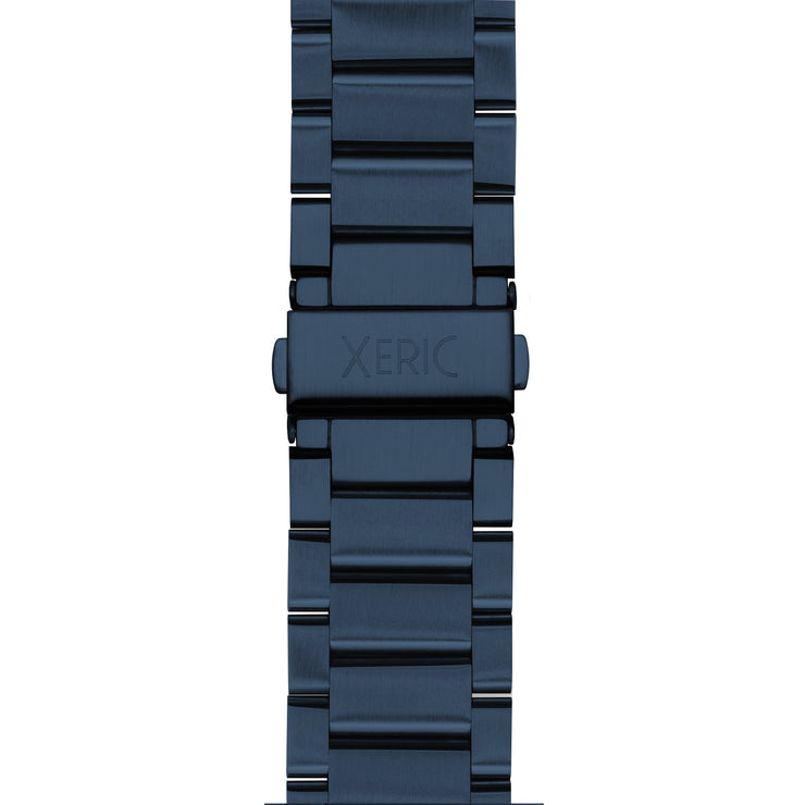 Xeric 22mm 3 - Link SS Bracelet Blue - Watches.com - XRC - 3LSS - 22 - BLBL