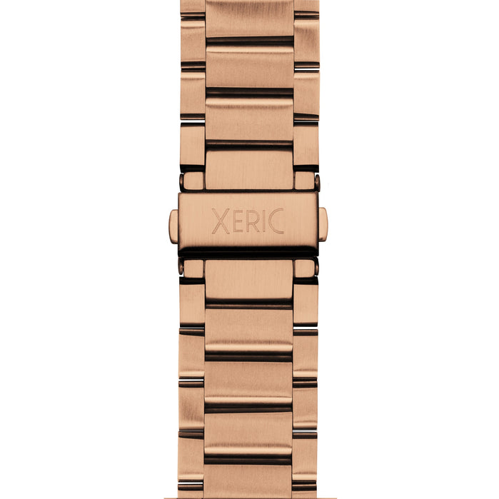 Xeric 22mm 3-Link SS Bracelet Rose Gold angled shot picture