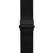 Xeric 22mm Black PVD Mesh Bracelet with Deployant Clasp - Watches.com - XRC - MSDP - 22 - BKBK