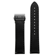 Xeric 22mm Horween Essex Black Strap Gunmetal Hidden Deployant Clasp - Watches.com - XRC - HGT - 22 - BKGN