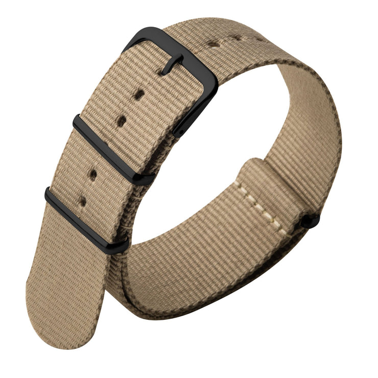 Xeric 22mm Military Strap Sand with Gun Hardware - Watches.com - XRC - NATO - 22 - SDGN