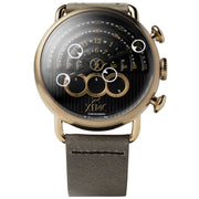 Xeric Halograph Chrono Sapphire Antique Brass - Watches.com - HCS - 5565 - 13L