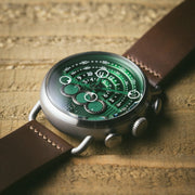 Xeric Halograph Chrono Sapphire Gunmetal Green - Watches.com - HCS - 3021