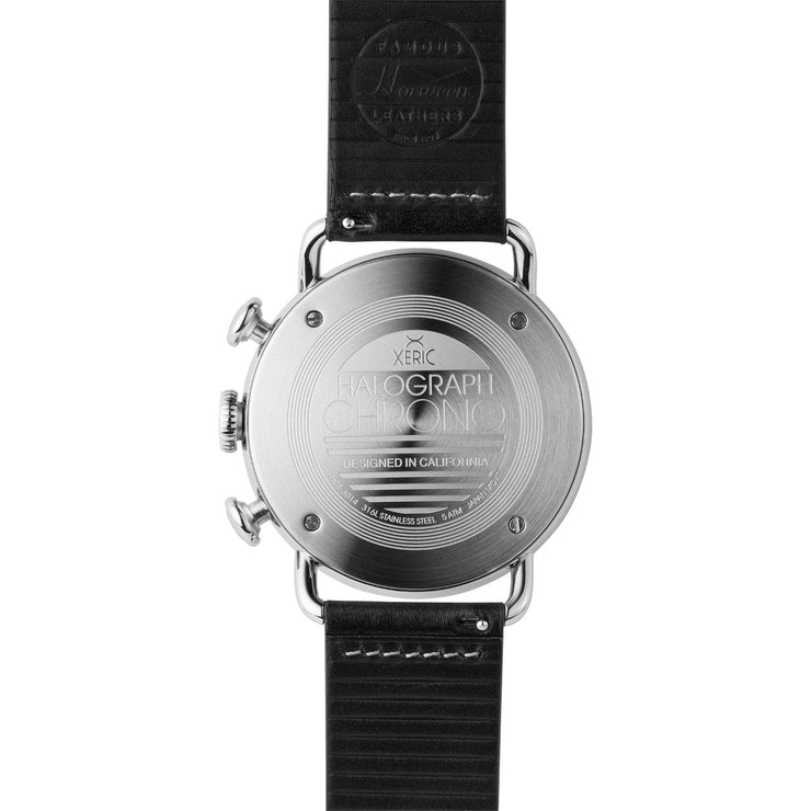 Xeric Halograph Chrono Sapphire Silver Black - Watches.com - HCS - 3014