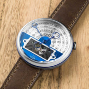 Xeric Halograph II Automatic Blue Brown Limited Edition - Watches.com - HGA - 1117 - 06L