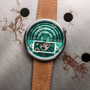 Xeric Halograph II Automatic Emerald Tan - Watches.com - HGA - 1199 - 12L