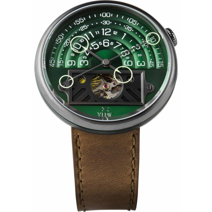 Xeric Halograph II Automatic Green Brown Limited Edition - Watches.com - HGA - 2299 - 06L