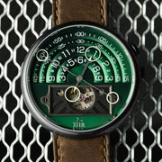 Xeric Halograph II Automatic Green Brown Limited Edition - Watches.com - HGA - 2299 - 06L