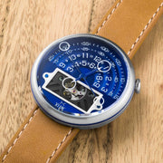 Xeric Halograph II Automatic Navy Tan Limited Edition - Watches.com - HGA - 1177 - 12L