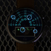 Xeric Halograph II Automatic Navy Tan Limited Edition - Watches.com - HGA - 1177 - 12L