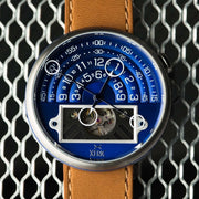 Xeric Halograph II Automatic Navy Tan Limited Edition - Watches.com - HGA - 1177 - 12L