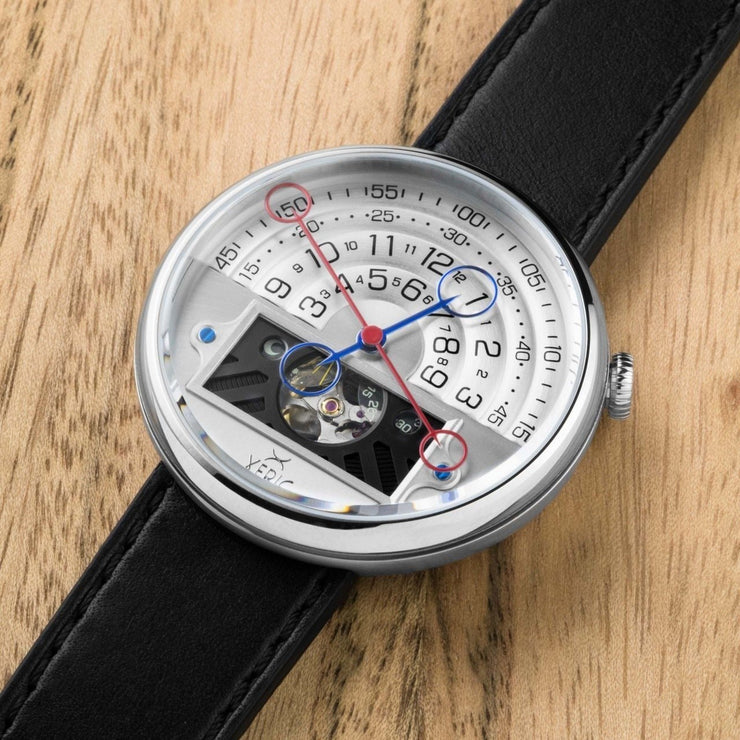 Xeric Halograph II Automatic Silver Limited Edition - Watches.com - HGA - 1111 - 03L