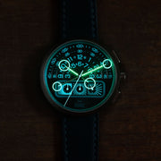 Xeric Halograph II Chrono Blue Steel - Watches.com - H2C - 1177 - 07L