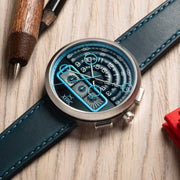 Xeric Halograph II Chrono Blue Steel - Watches.com - H2C - 1177 - 07L