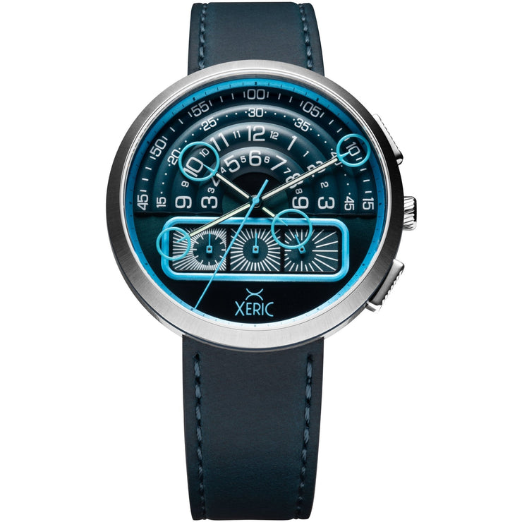 Xeric Halograph II Chrono Blue Steel - Watches.com - H2C - 1177 - 07L